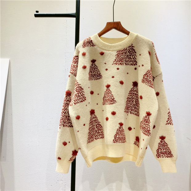 Red Warm Sweater Women