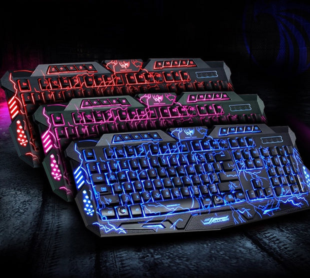 backlight wired gaming keyboard set