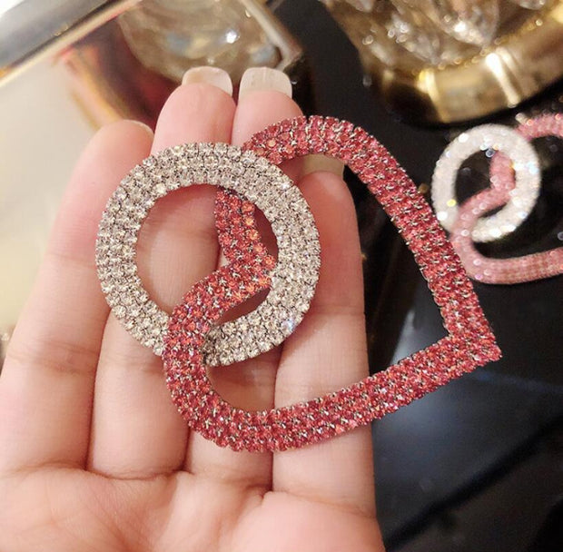 Heart Peach Earings