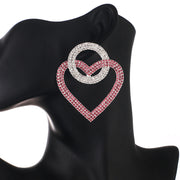 Fashion peach Heart-Earings-Green,Pink