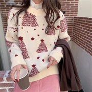 Red Warm Sweater Women