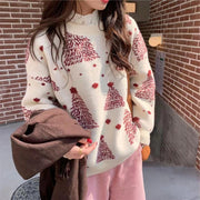 Red Warm Sweater Women