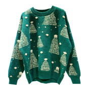 Red Warm Sweater Women